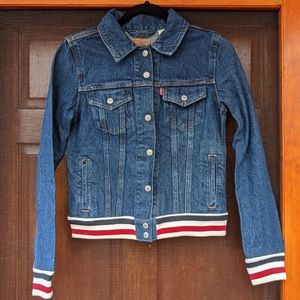 Levi's Denim Jacket w/ Striped Accent